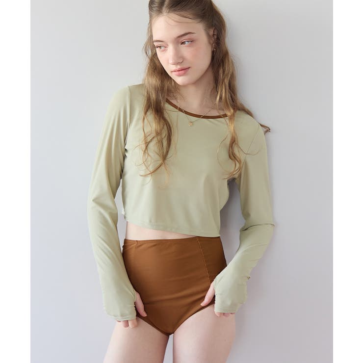 3点セット パイピング長袖ビキニ×ショートパンツ 水着【SEADRESS | titivate | 詳細画像32 