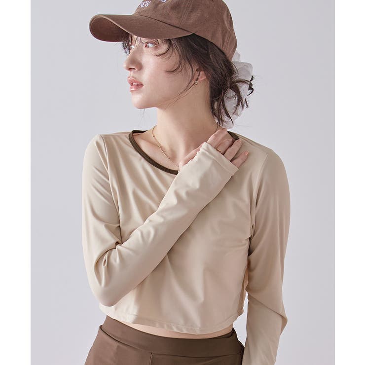 3点セット パイピング長袖ビキニ×ショートパンツ 水着【SEADRESS | titivate | 詳細画像7 