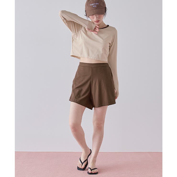 3点セット パイピング長袖ビキニ×ショートパンツ 水着【SEADRESS | titivate | 詳細画像8 