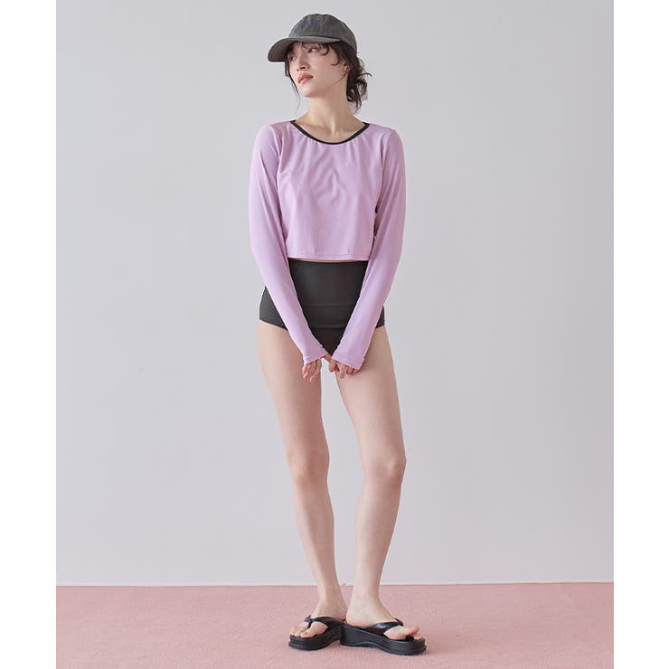 3点セット パイピング長袖ビキニ×ショートパンツ 水着【SEADRESS | titivate | 詳細画像11 