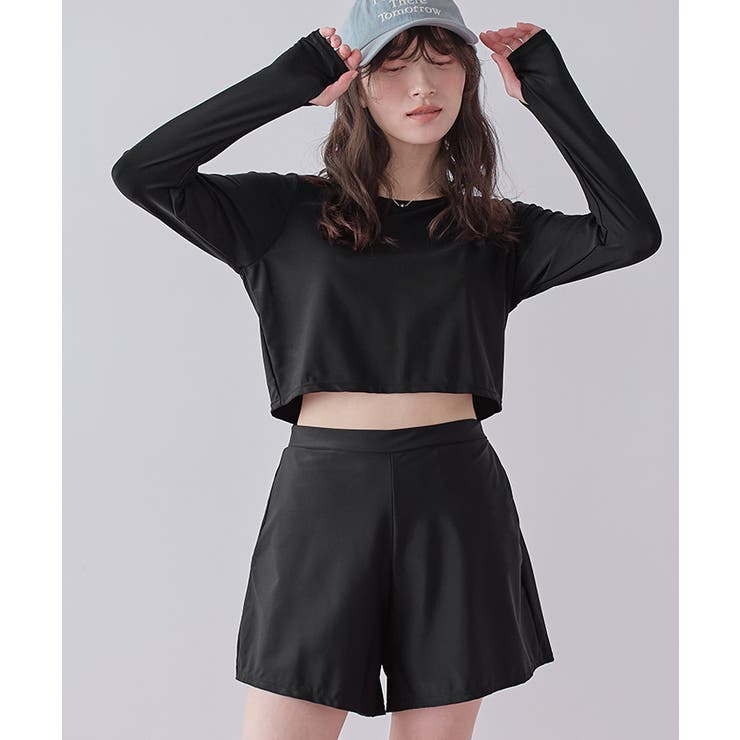 3点セット パイピング長袖ビキニ×ショートパンツ 水着【SEADRESS | titivate | 詳細画像18 