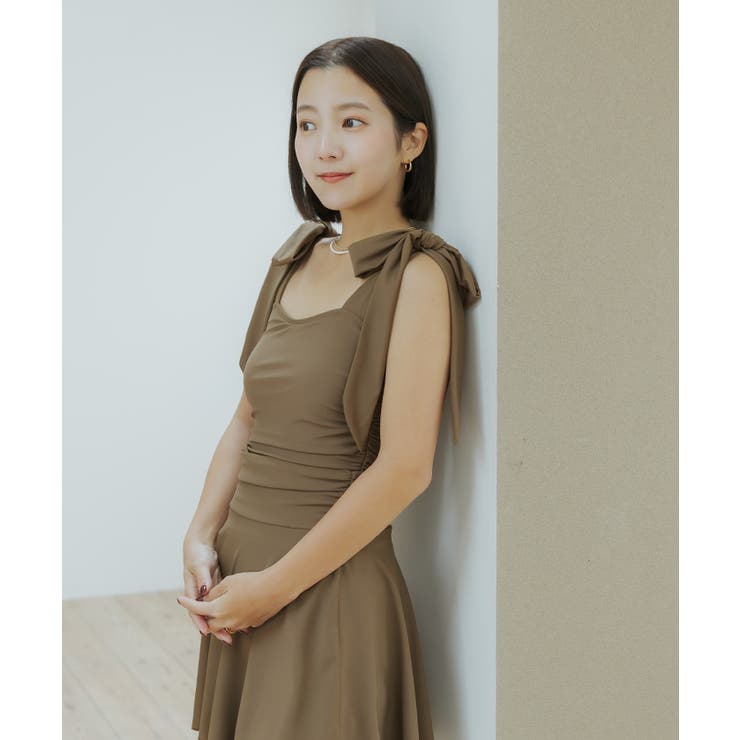 スカート付ショルダーリボンワンピース/水着【SEADRESS シードレス】 | titivate | 詳細画像4 