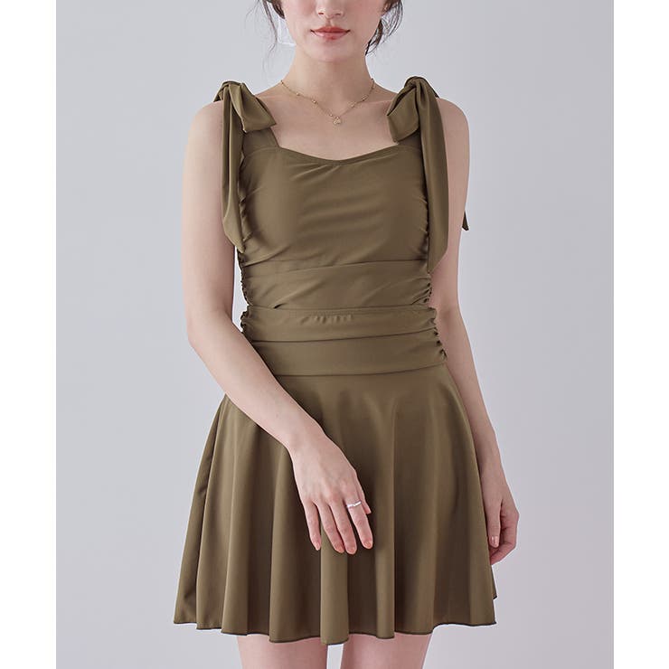 スカート付ショルダーリボンワンピース/水着【SEADRESS シードレス】 | titivate | 詳細画像11 