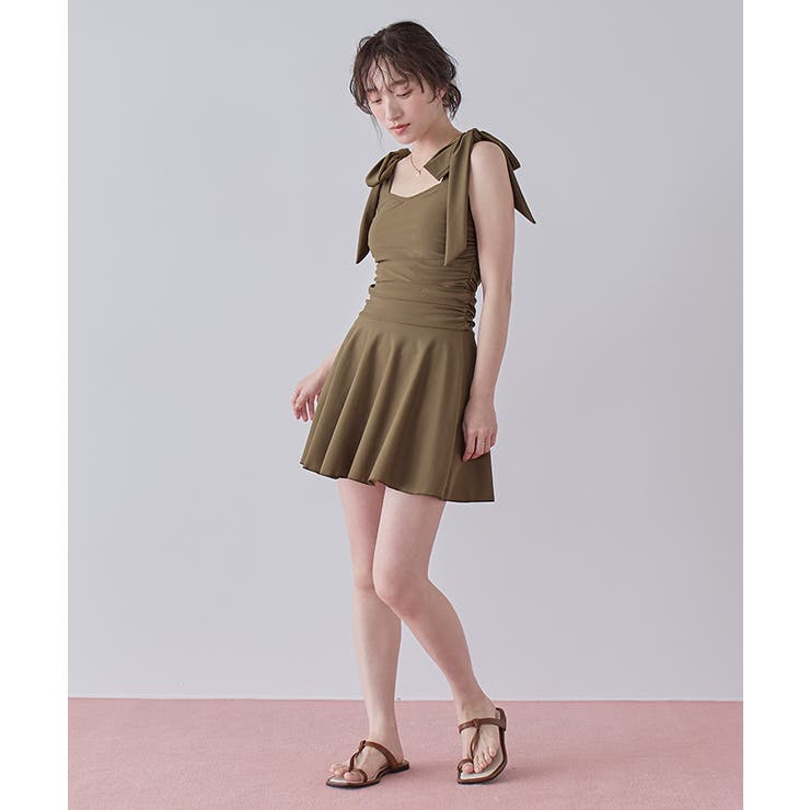 スカート付ショルダーリボンワンピース/水着【SEADRESS シードレス】 | titivate | 詳細画像15 