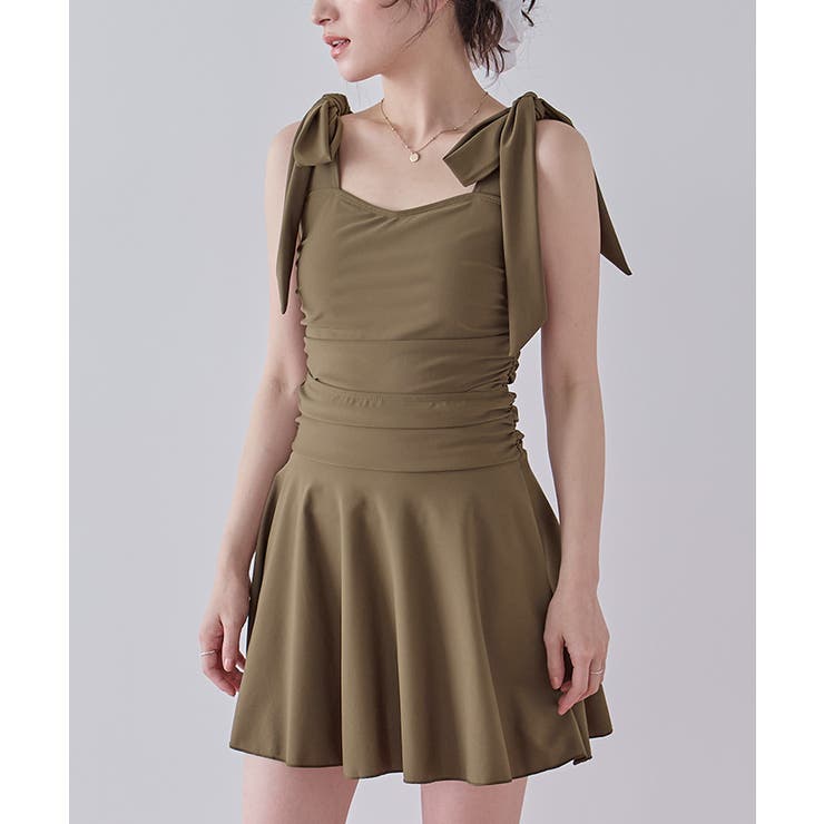 スカート付ショルダーリボンワンピース/水着【SEADRESS シードレス】 | titivate | 詳細画像17 