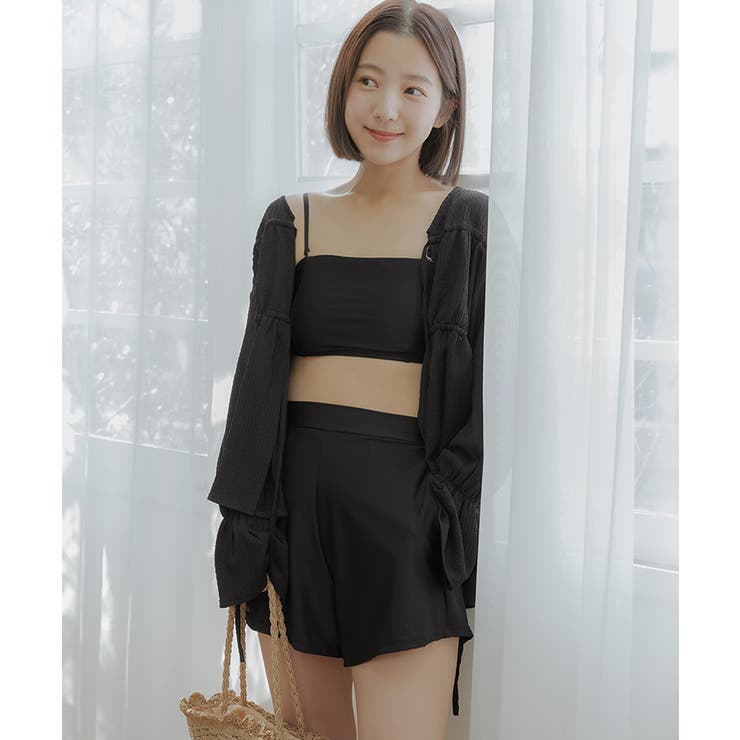 4点セット ティアードラッシュガード×ビキニ 水着【SEADRESS | titivate | 詳細画像23 