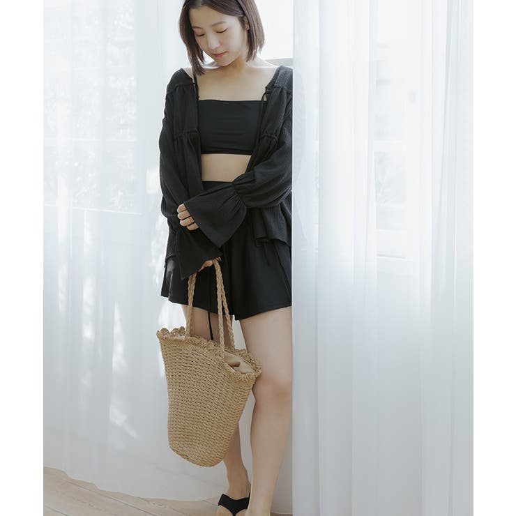 4点セット ティアードラッシュガード×ビキニ 水着【SEADRESS | titivate | 詳細画像7 