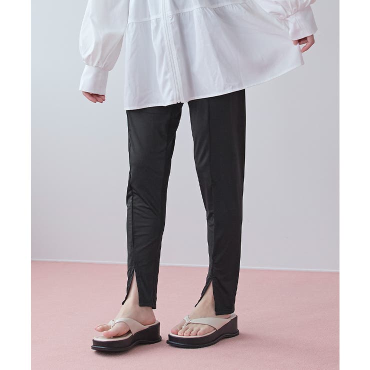 センタースリットデザインレギンス ラッシュガード【SEADRESS シードレス】 | titivate | 詳細画像2 