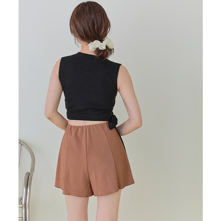 ハイウエストシンプルショートパンツ/水着【SEADRESS シードレス