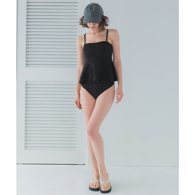 多様な ペプラムフレアビスチェビキニ/水着【SEADRESS シードレス 水着・ラッシュガード