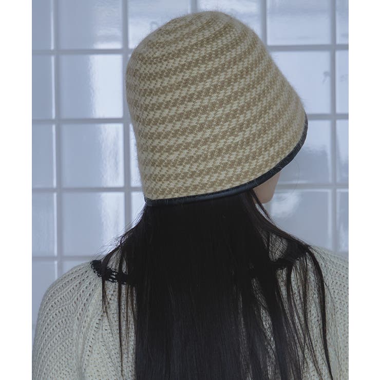 アンゴラ風チェックバケットハット【miette ミエット】 | titivate | 詳細画像5 