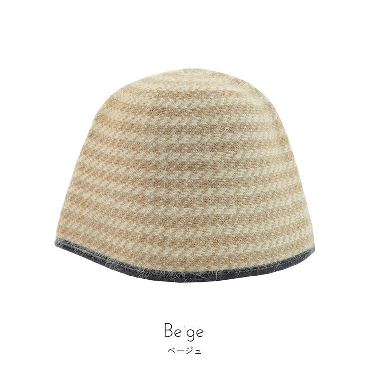 アンゴラ風チェックバケットハット【miette ミエット】 | titivate | 詳細画像3 