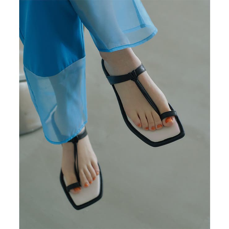 スクエアトゥセンターラインデザインサンダル【miette ミエット】 | titivate | 詳細画像11 