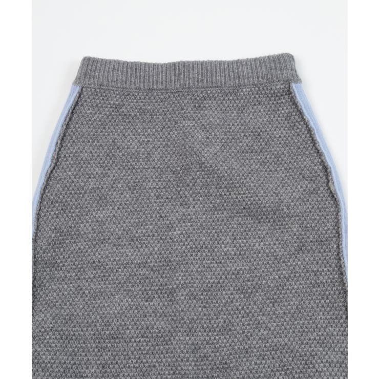 アルパカタッチ配色サイドラインニットスカート【miette ミエット】 | titivate | 詳細画像15 
