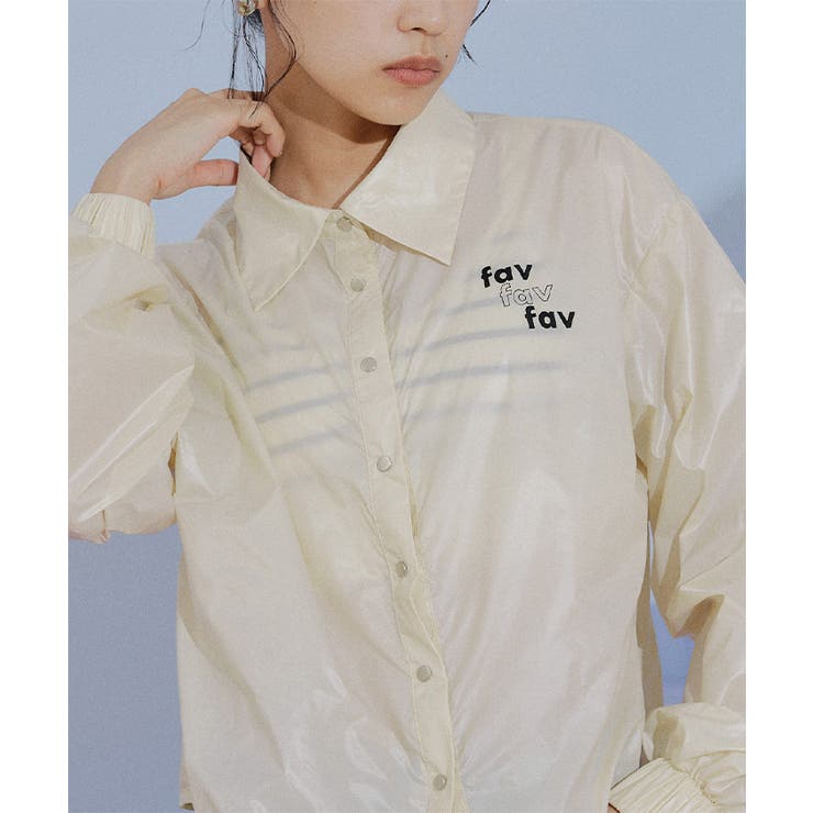 favプリントナイロンショートシャツ【miette ミエット】 | titivate | 詳細画像12 