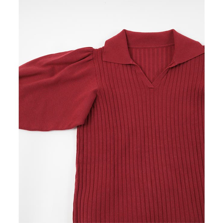 パフスリーブポロニットワンピース【miette ミエット】 | titivate | 詳細画像15 