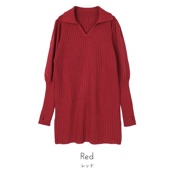 パフスリーブポロニットワンピース【miette ミエット】 | titivate | 詳細画像3 