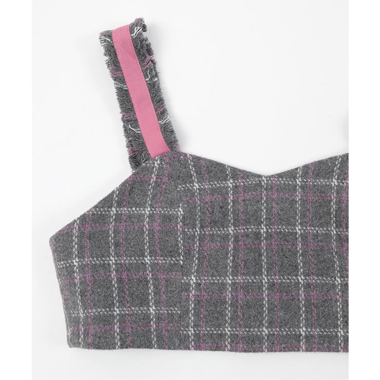 チェック柄フリンジビスチェ【miette ミエット】 | titivate | 詳細画像14 