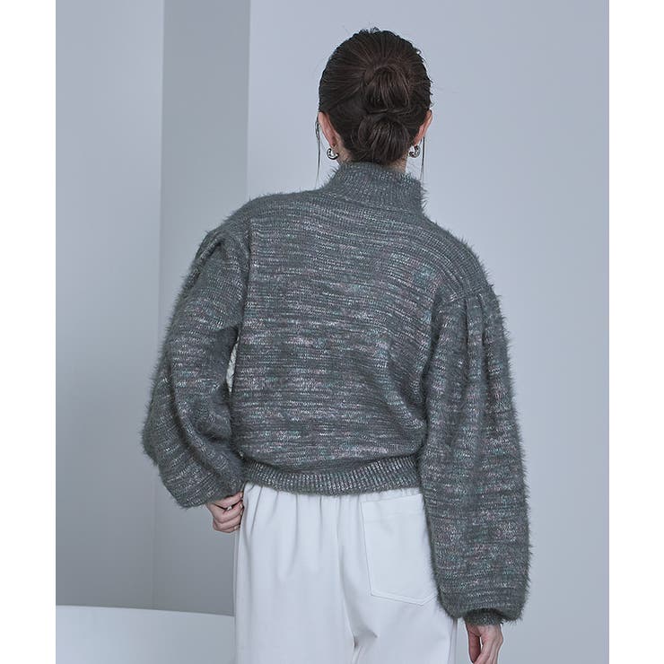 シャギーミックスヤーンボリュームスリーブニット【miette ミエット】 | titivate | 詳細画像8 