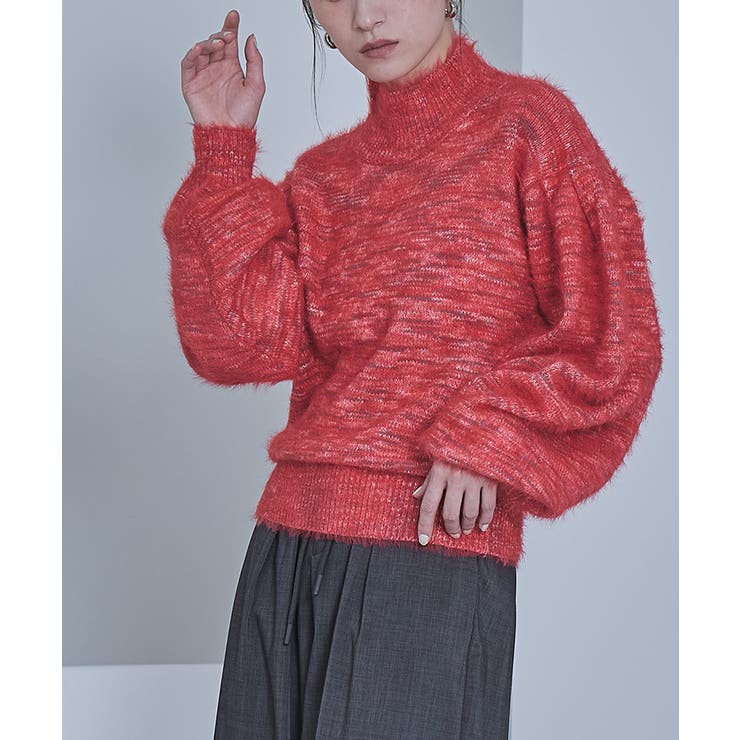 シャギーミックスヤーンボリュームスリーブニット【miette ミエット】 | titivate | 詳細画像10 