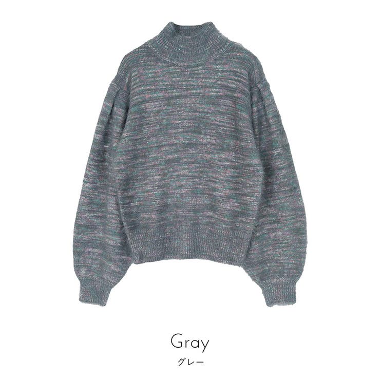 シャギーミックスヤーンボリュームスリーブニット【miette ミエット】 | titivate | 詳細画像4 