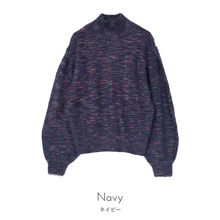 シャギーミックスヤーンボリュームスリーブニット【miette ミエット】 | titivate | 詳細画像5 