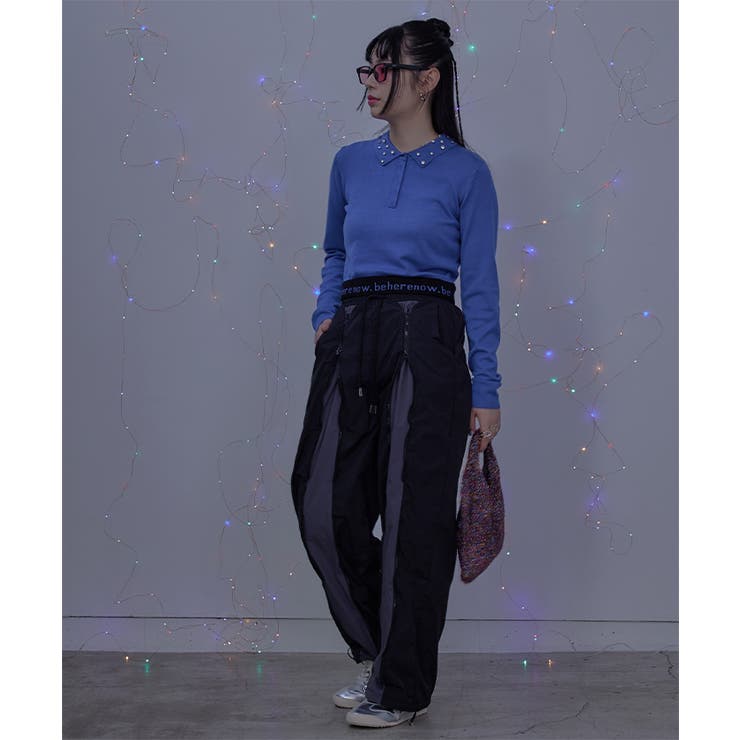 ビジューカラー裾ロゴポロニット【miette ミエット】 | titivate | 詳細画像14 