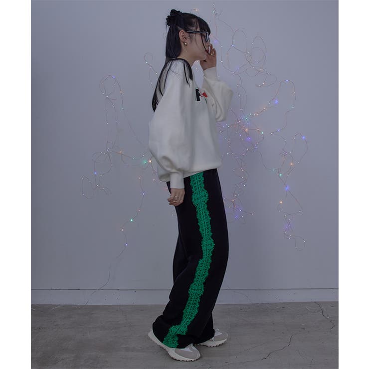 カラフルロゴプリントスウェットライクニット【miette ミエット】 | titivate | 詳細画像11 