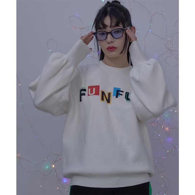 カラフルロゴプリントスウェットライクニット【miette ミエット】 | titivate | 詳細画像12 