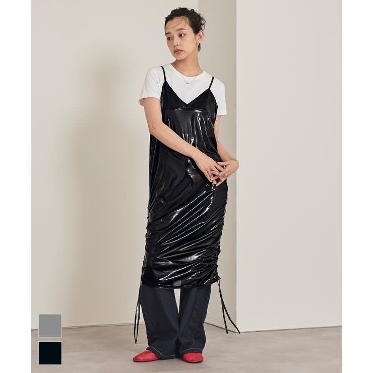 メタリックサイドドロストキャミワンピース【miette ミエット】 | titivate | 詳細画像1 