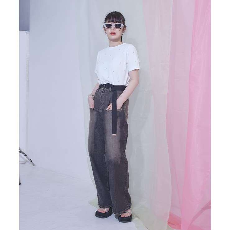 パールシルバーコンパクトTシャツ【miette ミエット】 | titivate | 詳細画像6 