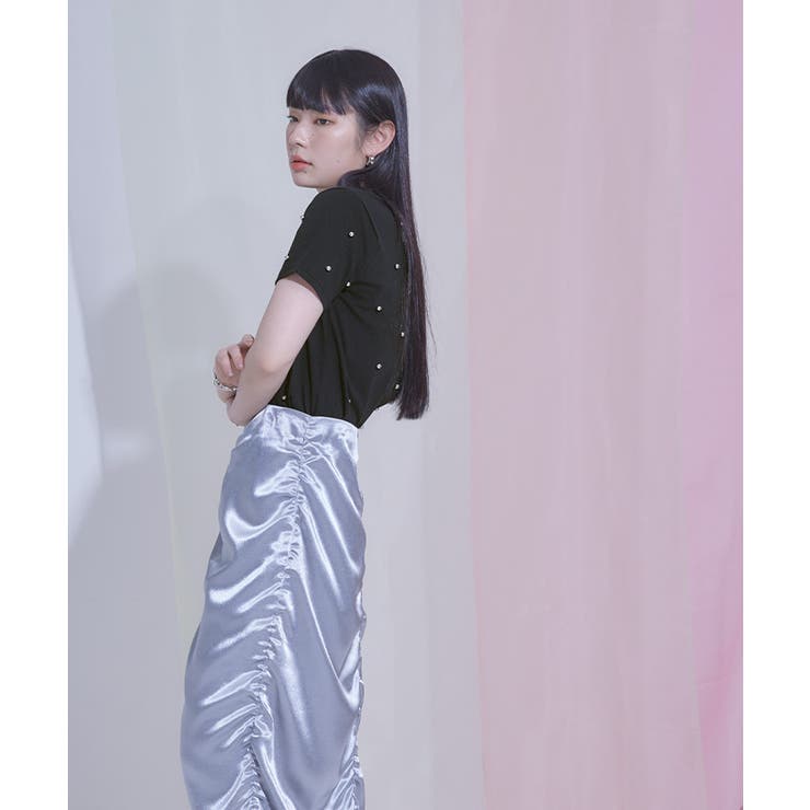 パールシルバーコンパクトTシャツ【miette ミエット】 | titivate | 詳細画像12 