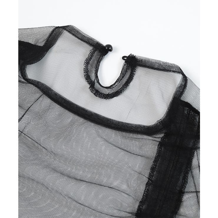 チュールフロントシャーリングトップス【miette ミエット】 | titivate | 詳細画像16 