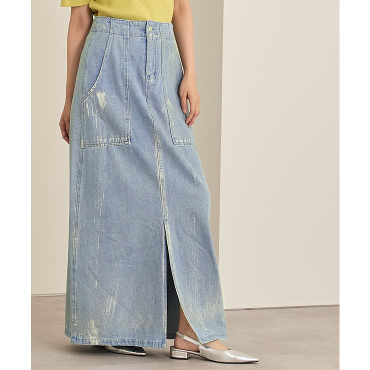 箔加工デニムベイカースカート【miette ミエット】 | titivate | 詳細画像11 