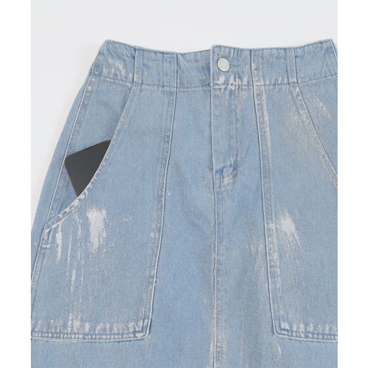 箔加工デニムベイカースカート【miette ミエット】 | titivate | 詳細画像13 