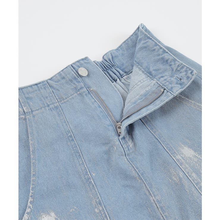 箔加工デニムベイカースカート【miette ミエット】 | titivate | 詳細画像14 