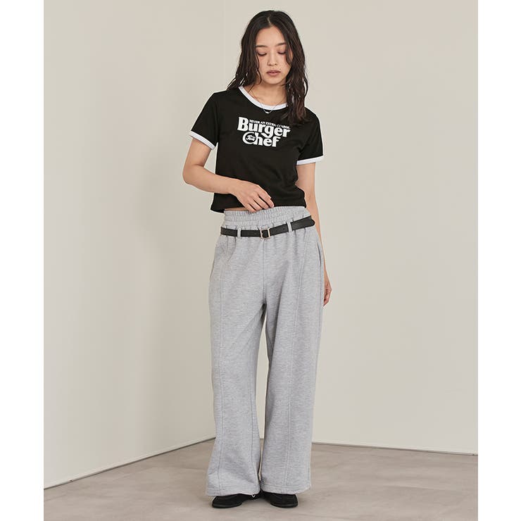 ロゴプリントクロップドTシャツ【miette ミエット】 | titivate | 詳細画像11 