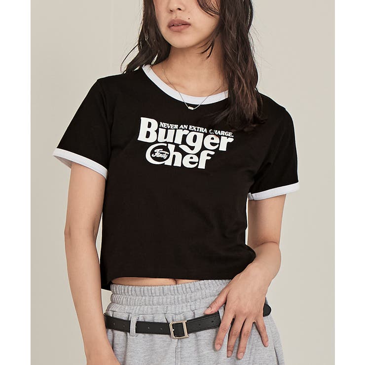 ロゴプリントクロップドTシャツ【miette ミエット】 | titivate | 詳細画像14 