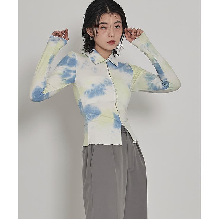 フロントボタンムラ染めリブトップス【miette ミエット】 | titivate | 詳細画像4 