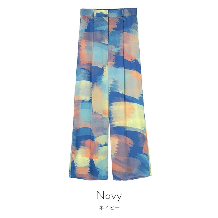 プリントワイドパンツ【miette ミエット】 | titivate | 詳細画像2 