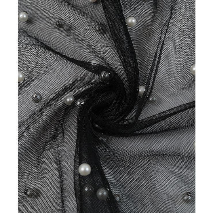 パール付きチュールフリルVネックトップス【miette ミエット】 | titivate | 詳細画像18 