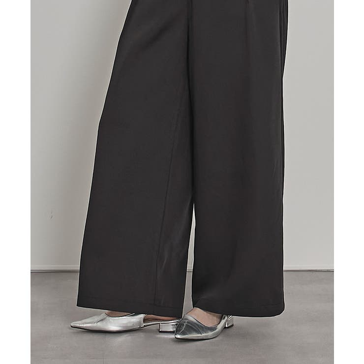 サイドリボンフロントジップワイドパンツ【miette ミエット】 | titivate | 詳細画像7 