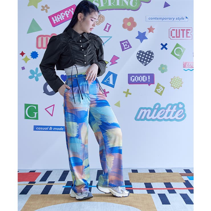 ドローストリングクロップドシャツ【miette ミエット】 | titivate | 詳細画像10 