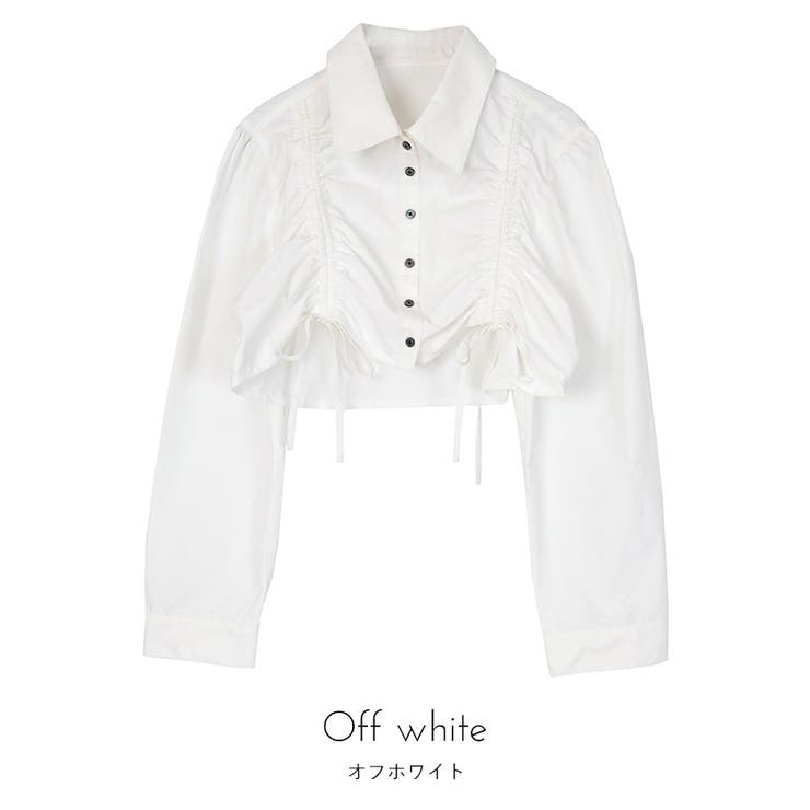 ドローストリングクロップドシャツ【miette ミエット】 | titivate | 詳細画像3 