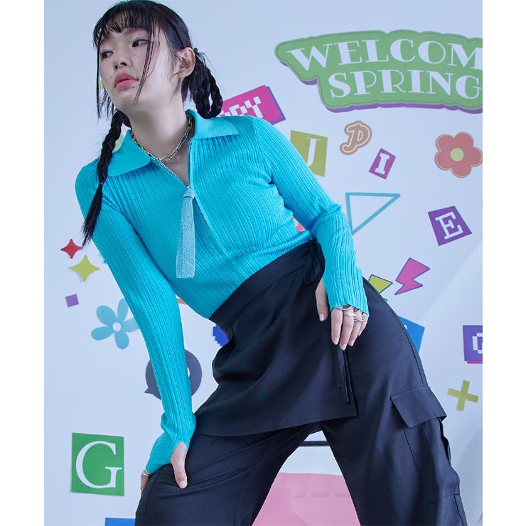 ランダムリブダブルジップカーディガン【miette ミエット】 | titivate | 詳細画像14 