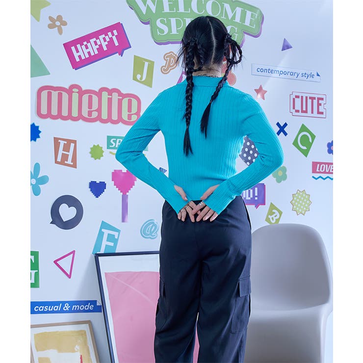 ランダムリブダブルジップカーディガン【miette ミエット】 | titivate | 詳細画像15 