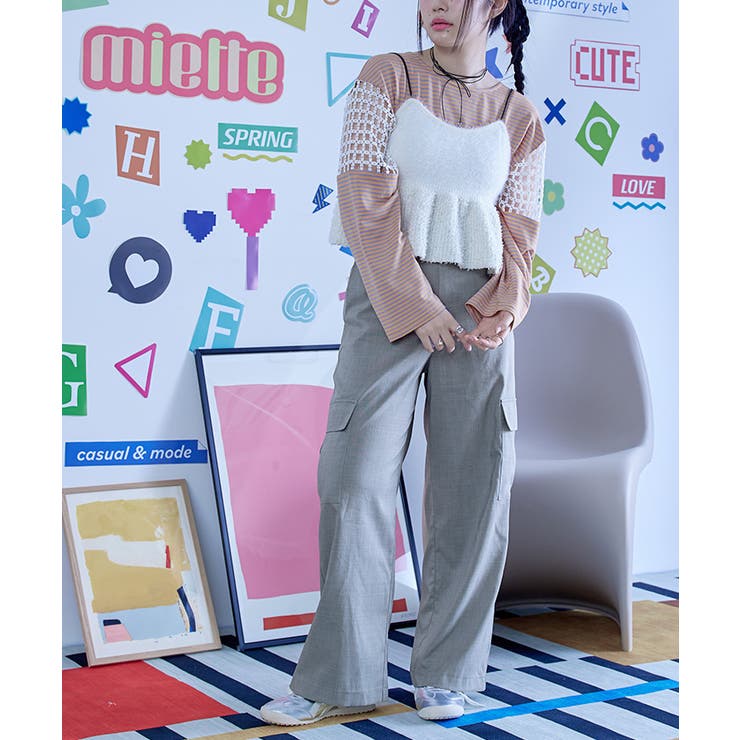 ラップレイヤードカーゴパンツ【miette ミエット】 | titivate | 詳細画像6 