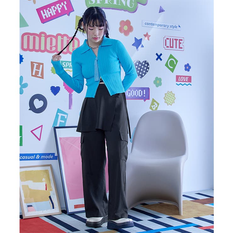 ラップレイヤードカーゴパンツ【miette ミエット】 | titivate | 詳細画像12 