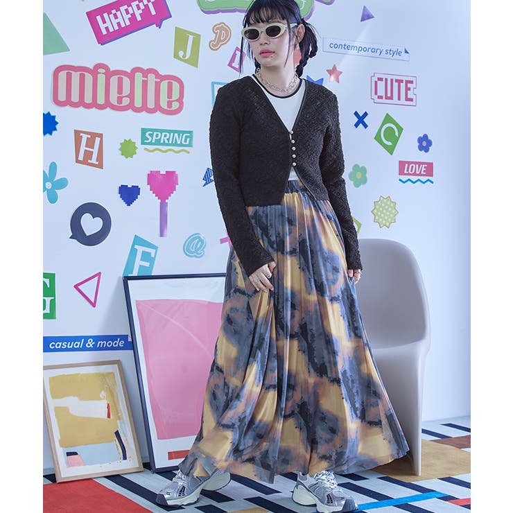 シルバーボタンジャガードカーディガン【miette ミエット】 | titivate | 詳細画像6 