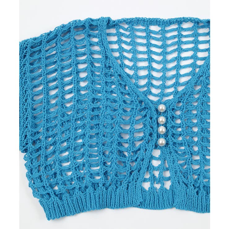 パールボタンメッシュ編みカーディガン【miette ミエット】 | titivate | 詳細画像16 